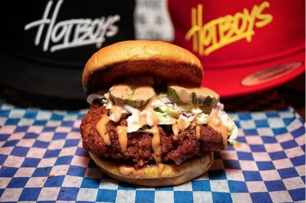 World Famous Hotboys hot chicken opening announcement for Uptown Oakland location featured in SF Eater